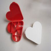 Heart shape Plastic Pill Box medium picture