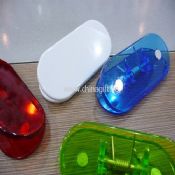 Oval magnetic memo clip