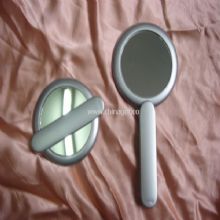 Round mirror with foldable plastic handle China