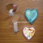 Transparent Heart shape mirror small pictures