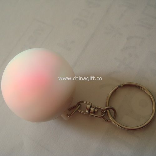 Flashing Ball shape keychain