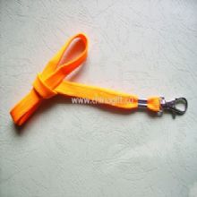 Hollow polyester Lanyard with Keychain China