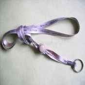 Purple Solid polyester Lanyard