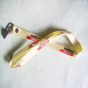 Yellow Solid polyester Lanyard