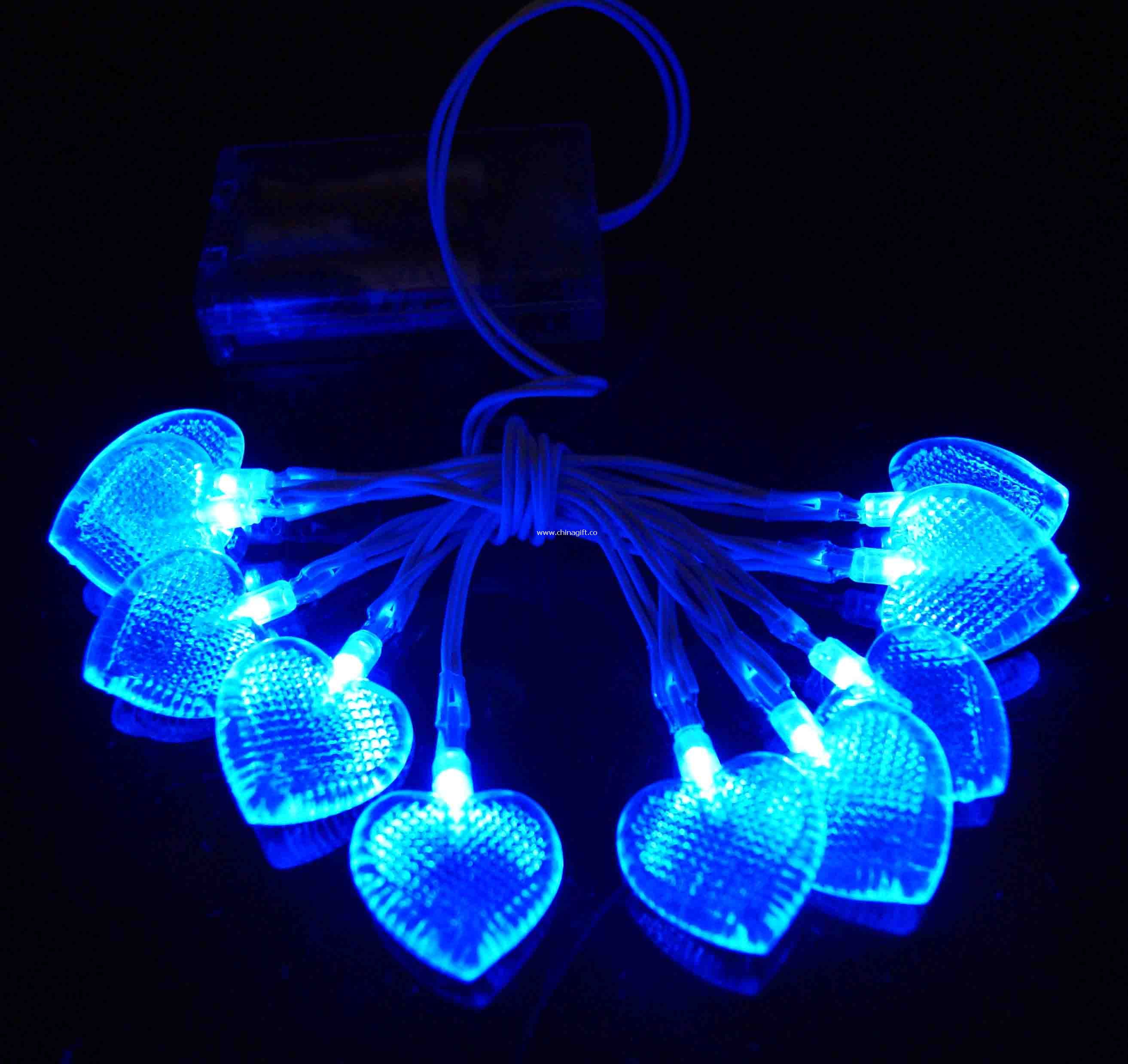 LED heart chain light