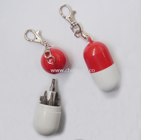 Keychain pill shape tool