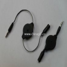 3.5mm plug male to 3.5mm female retractable cable China