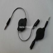 3.5mm plug male to 3.5mm female retractable cable