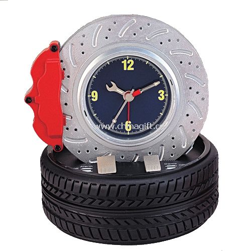 Racing brake disc alarm clock