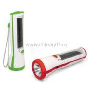 Solar multi-function flashlight