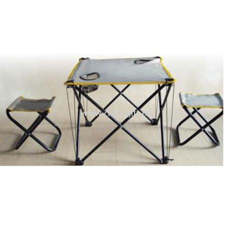 Folding tables and chairs set