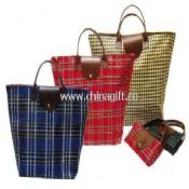 420D Grid fabric with PE coated Shopping bag medium picture
