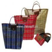 420D Grid fabric with PE coated Shopping bag