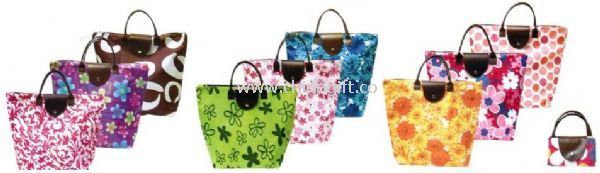 600D Polyester with PVC coated shopping Bag