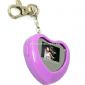 Keychain heart shape digital photo frame small pictures