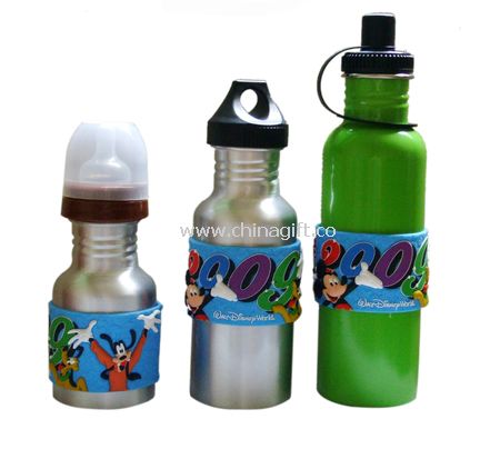 Stainless Steel Sport Bottle with Holder