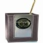 Leather Penholder with LCD clock small pictures