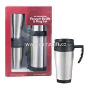 Vacuum bottle and mug set