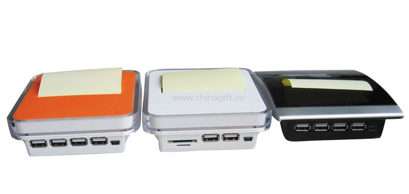 USB Hub with Pop-up note dispenser