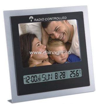 LCD CLOCK WITH PHOTO FRAME AND RCC