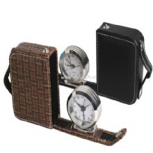 PU Leather travel alarm clock China