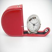 PU leather alarm clock