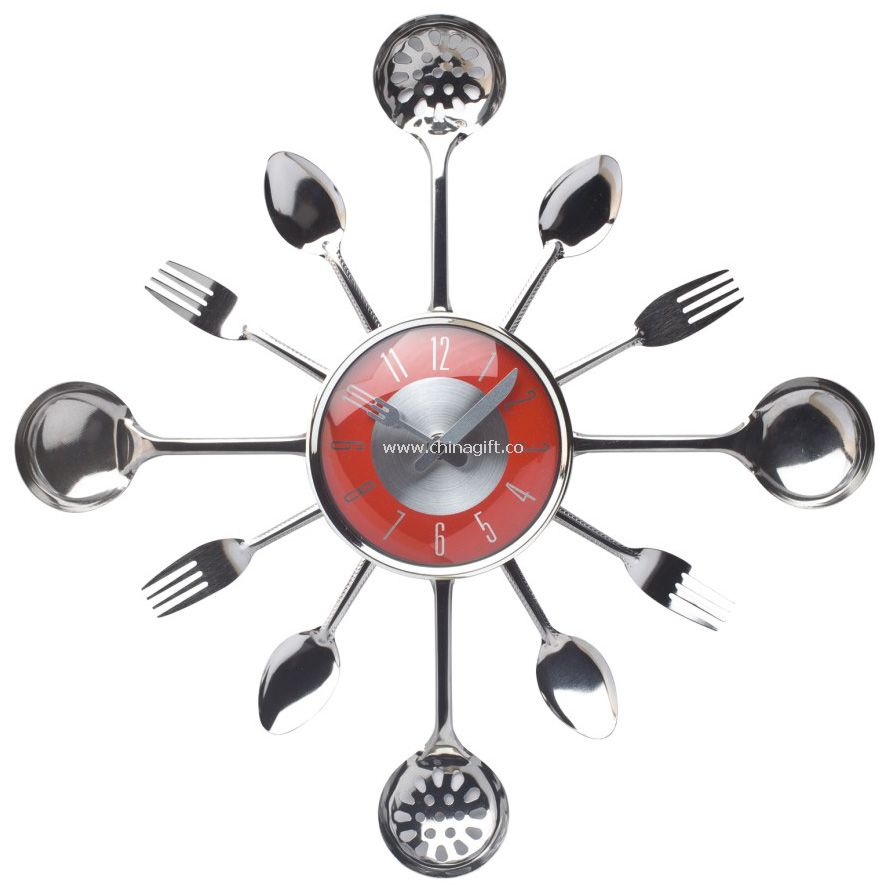 Kitchenware wall clock