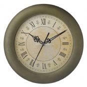 Metal art wall clock