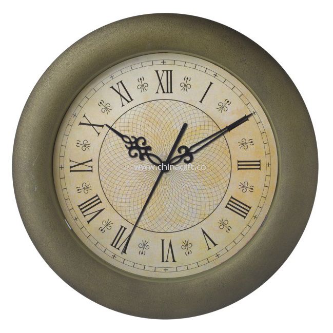 Metal art wall clock