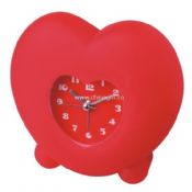 Plastic heart shape table clock