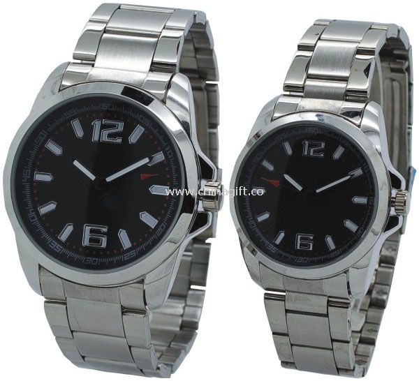 3 hands quartz movement Pair Watches