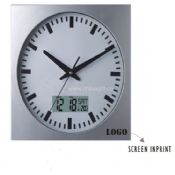 WALL CLOCK WITH INDOOR THERMO-HUGROMETER