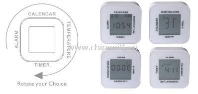 Multi-function ROTAIING LCD CLOCK China