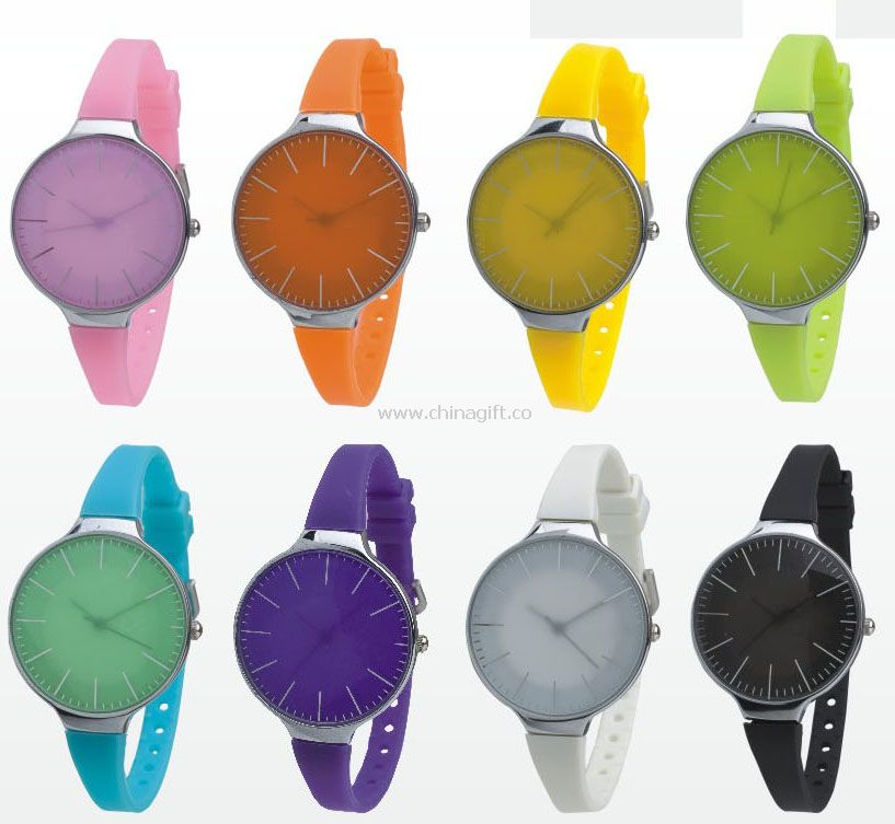lady silicon quartz watch