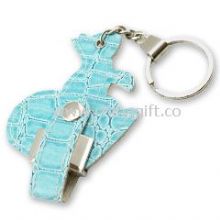 Leather USB Flash Drive with Keychain China