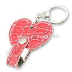 Leather heart shape USB Flash Drive