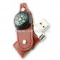 Leather USB Drive with compass small pictures