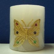 Column Carving Butterfly Candle