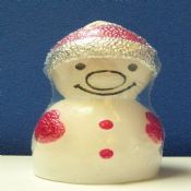 Small Snow Man Candle