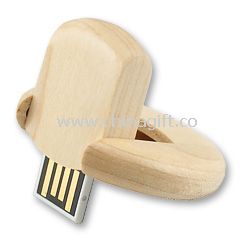 Wooden Round USB Drive