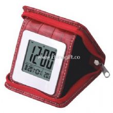 Leather clock with LCD diaplay China