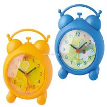 round plastic twin-bell alarm table clock China