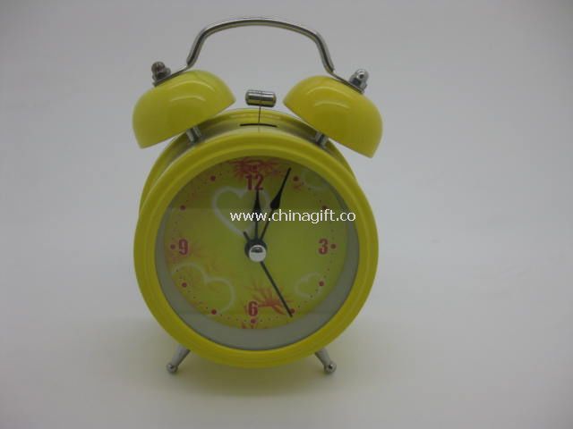 fashion metal twin-bell alarm clock