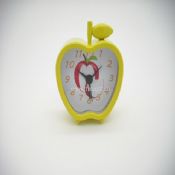 mini apple metal twin-bell alarm clock