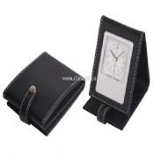 Wallet shape Leather clock