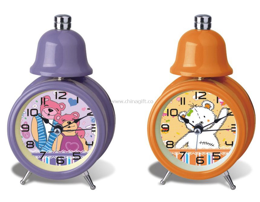 promotional metal single bell alarm clock