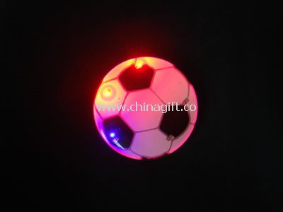 Flashing football pin