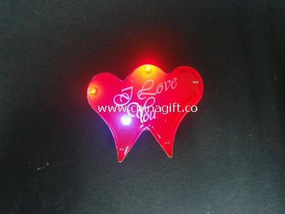 Flashing Manetic heart Pins