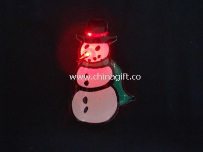 Flashing snowman Pin