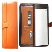 PU ZIPPER EXECUTIVE FOLDER WITH PEN AND CALCULATOR China